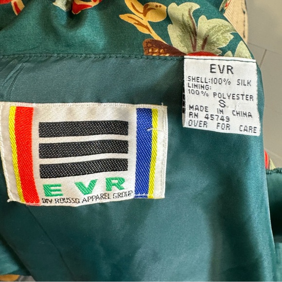 Vintage 100% Silk Christmas Novelty Print Bomber Full Zip Jacket - S - Oversized - Picture 9 of 11